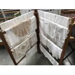 A quantity of vintage linen