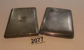 2 silver cigarette cases - 1.