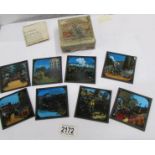 8 magic lantern slides entitled The Life of Queen Victoria.