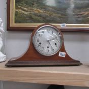 A Napoleon hat mantel clock,.