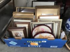 A large quantity of prints and frames