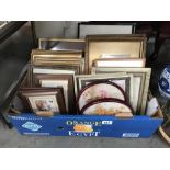 A large quantity of prints and frames