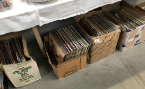 4 boxes of LP records