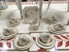A Crown Ducal florentine tea set
