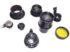 A quantity of lenses including 2 x 14A/780 AM lens, 8" Focal Lens,