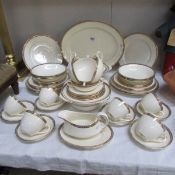 Approximately 50 pieces of George Jones dinner and tea ware.