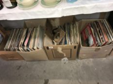 4 boxes of LP records
