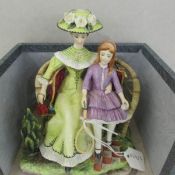 A boxed limited edition Royal Worcester figurine 'Charlotte and Jane', No.253.