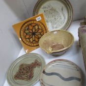 5 items of studio pottery.