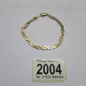 A 9ct gold chain bracelet, approximately 5 grams.