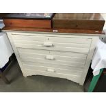A 3 drawer chest of drawers
