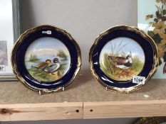 2 Spode game birds collectors plates