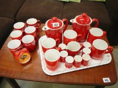 A large quantity of Nescafe promotional coffee pots,