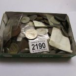 A large quantity of Irish coins.