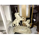 A Victorian painted splter Marley horse