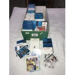 A good collection of football cards in various sets - includes many sets in old cigarette boxes
