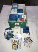 A good collection of football cards in various sets - includes many sets in old cigarette boxes