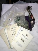 A collection of masonic items and programmes including Russell Lodge Lincoln
