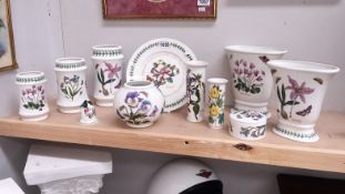 A collection of Portmerion botanic garden vases, pots etc.