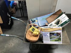 A wheelbarrow and contents