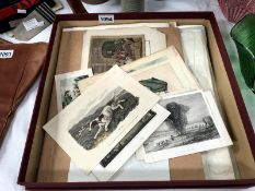 A quantity of 19th Century engravings and prints