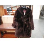 A vintage faux fur coat