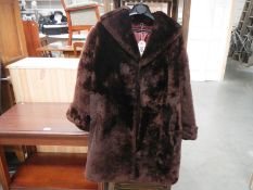 A vintage faux fur coat