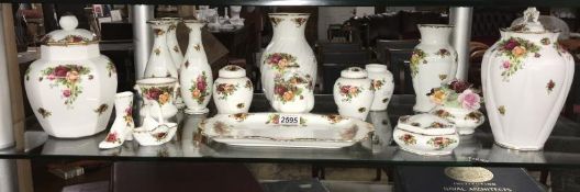 14 pieces of Royal Albert Old Country Roses