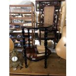 An inlaid 20th Century side table