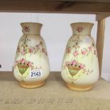 A pair of Fielding's Crown Devon vases.