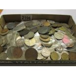 A quantity of assorted foreign coins,.