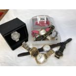 A collection of mixed wristwatches including Sekonda etc.