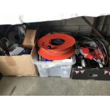 3 boxes of miscellaneous electrical items etc including cable fuse boxes etc.