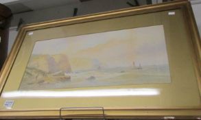 An early 20th century framed and glazed watercolour seascape signed M D Marsell/11.