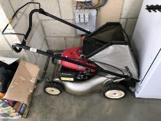 A Honda petrol lawn mower