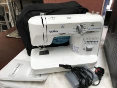 A Brother sewing machine and bag