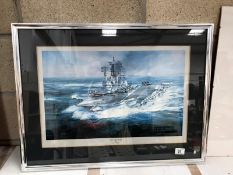 A large print of HMS Ark Royal by Robert Taylor