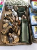 A box of Wade Whimsies including some early versions including polar bear