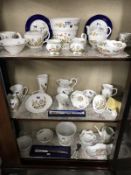 35 pieces of Aynsley cottage garden china and cutlery