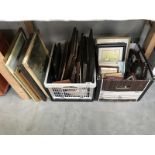 A large quantity of pictures and frames