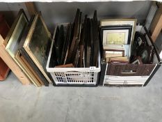 A large quantity of pictures and frames