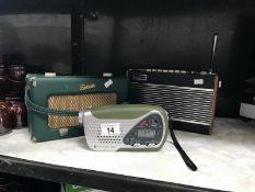 2 vintage Roberts radios and 1 other