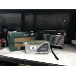 2 vintage Roberts radios and 1 other
