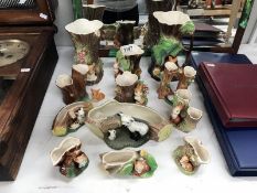 A quantity of Hornsea pottery vases and posy holders