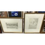 An Vincent Haddelsey (1934-2010) pair of limited edition 49/50 lithographic horse racing prints -