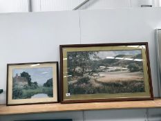 A pair of country side prints