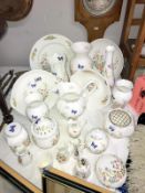 A collection of Aynsley China mainly Cottage Garden design,