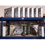 A large quantity of boxed Atlas Diecast military aircraft