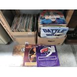 2 boxes of assorted LP records (over 150)