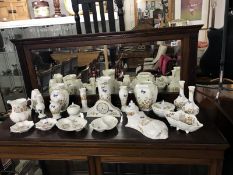 21 pieces of Aynsley cottage garden china